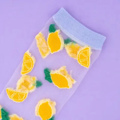 Chaussettes transparentes Citron Coucou Suzette — photo 3