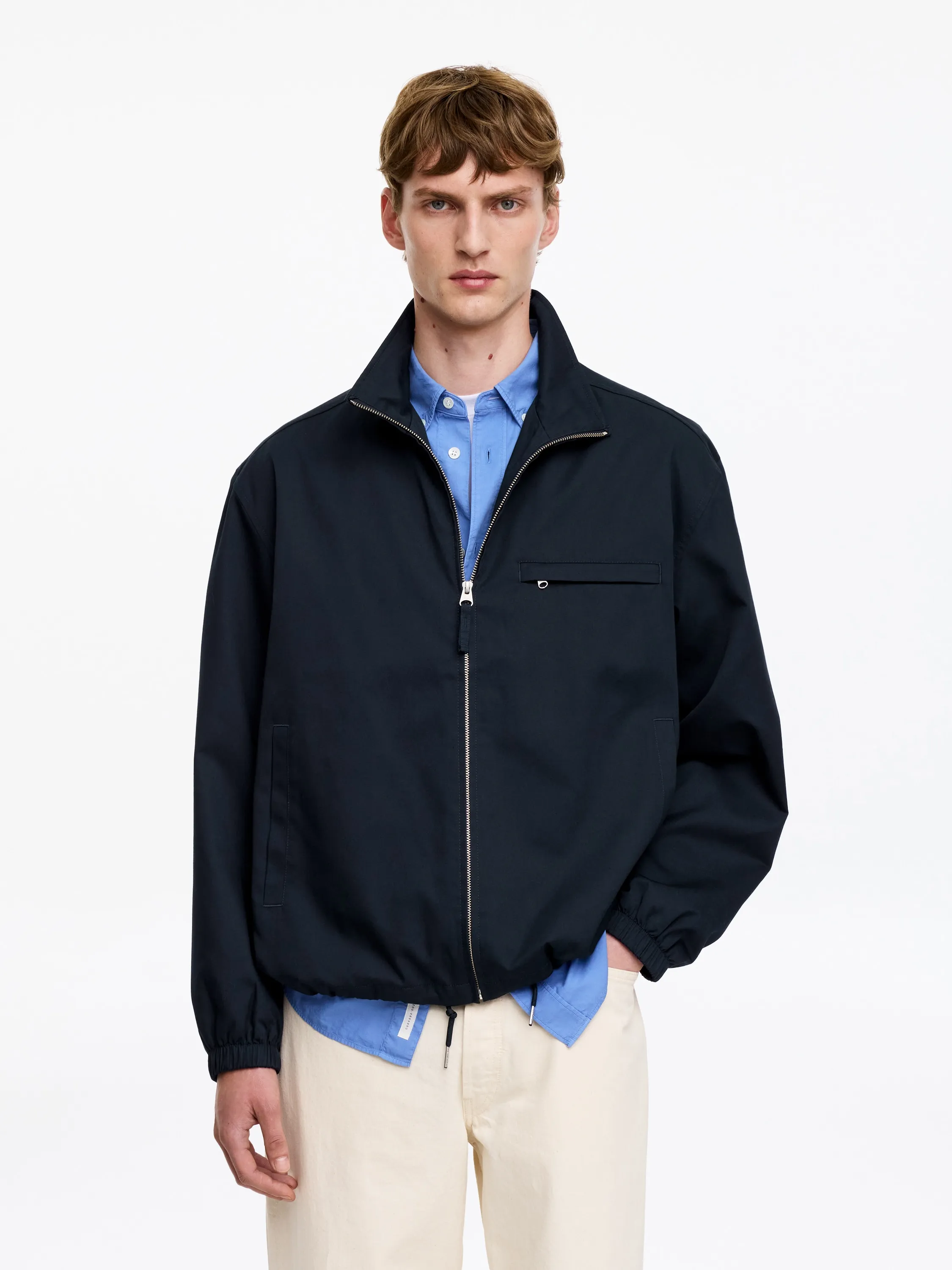 Veste carrée - Bleu foncé
