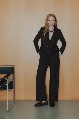 Veste de tailleur rayée Femme — photo 3