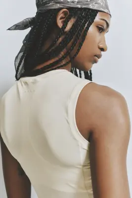 Débardeur de sport Slim Fit CoolMove™ - Ivoire — photo 3