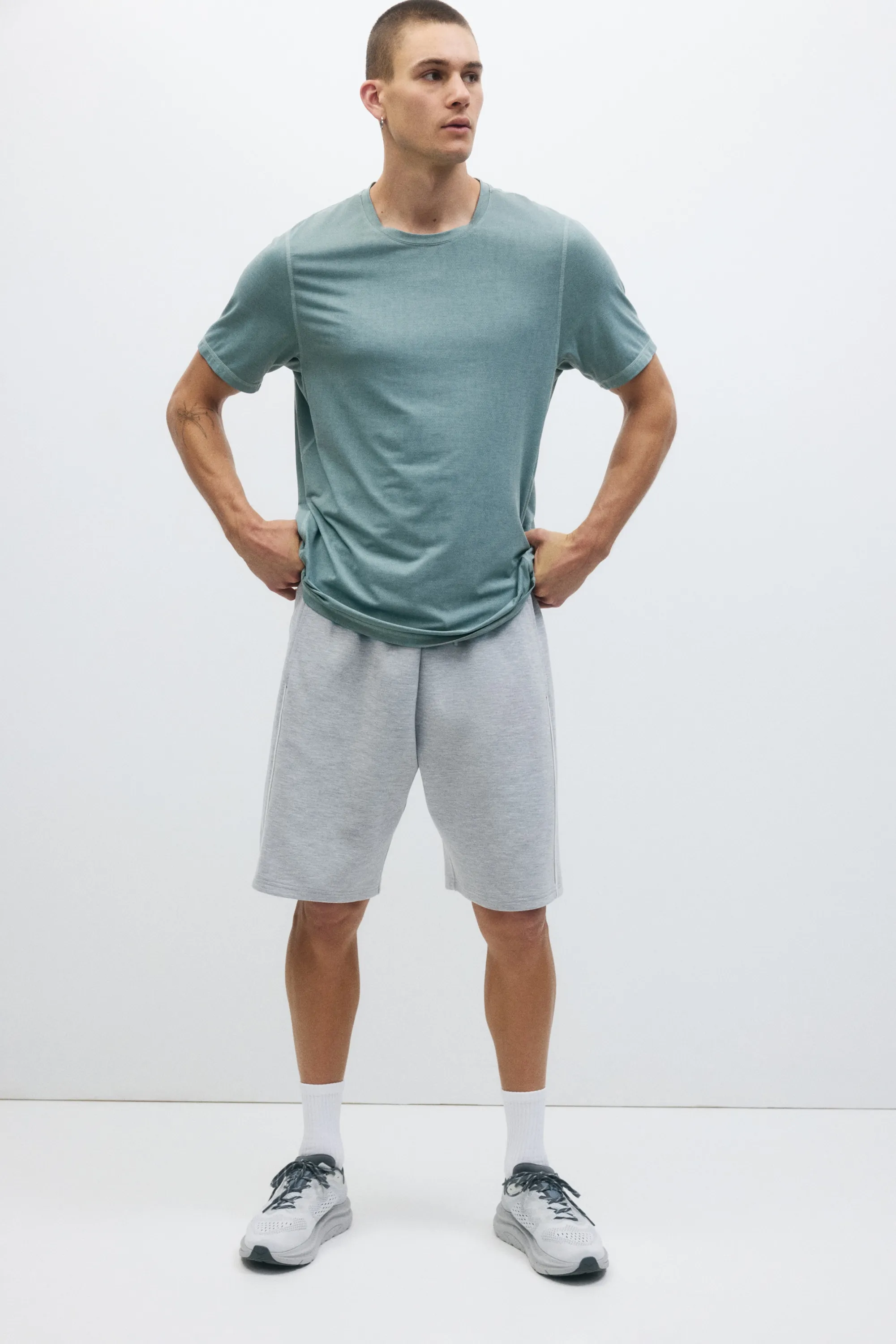 T-shirt de running DryMove™ - Bleu canard ancien clair