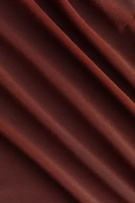 Pantalon barrel en jersey - Marron — photo 3