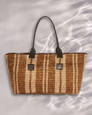 Panier Clément raphia et chocolat — photo 5