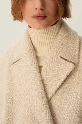 Manteau Yzia Creme — photo 5