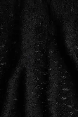 Jupe asymétrique en dentelle - Noir — photo 5