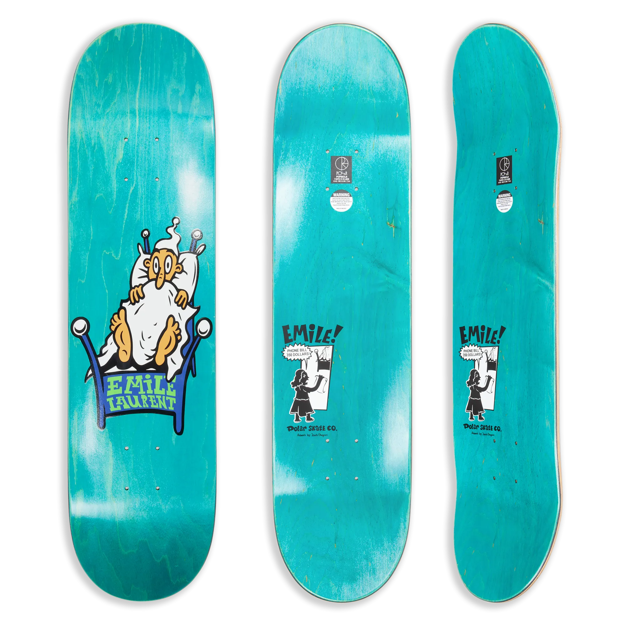 Planche Skateboard Polar Emile Laurent Oops! – 8.5 short