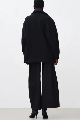 Manteau oversize - Bleu marine — photo 3