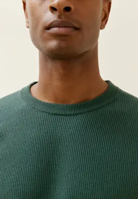 Le pull texturé - Vert Anglais — photo 2