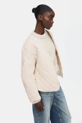 Veste matelassée - Beige clair — photo 3