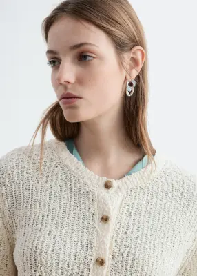 Cardigan en soie et coton - Beige clair — photo 1