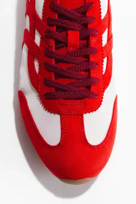 Sneakers - Rouge vif/blanc — photo 2