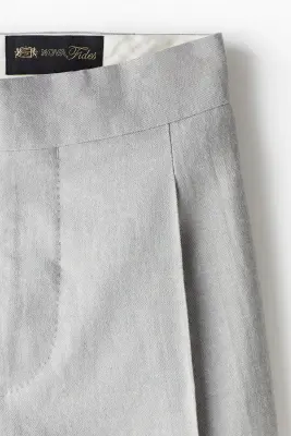 Pantalon Regular Fit en laine mélangée - Gris — photo 1