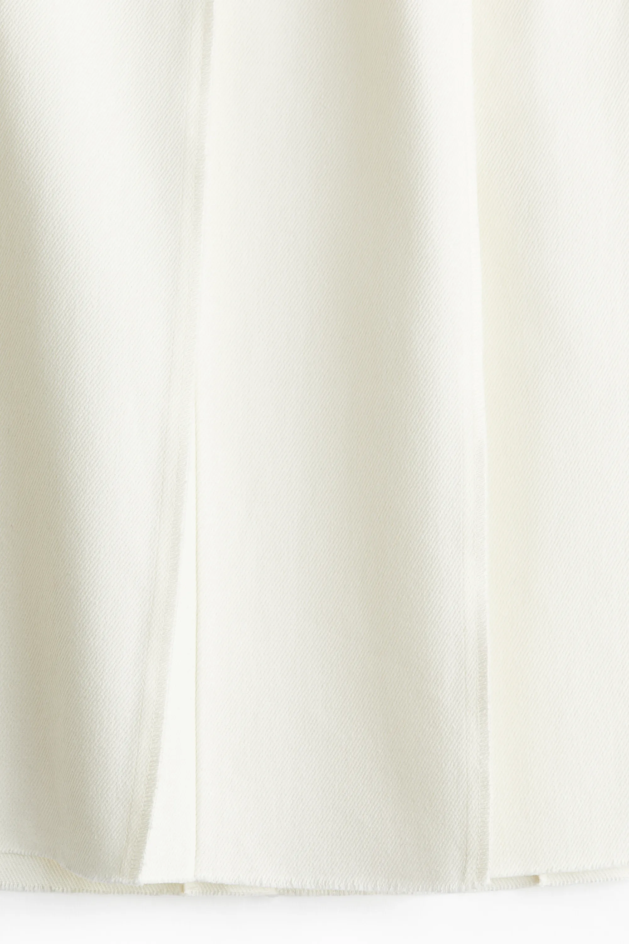 Jupe plissée en twill - Blanc