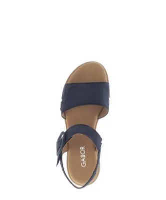 Sandales Gabor 82.802.36 Bleues - Cuir Boucle Grande Pointure Femme — photo 3