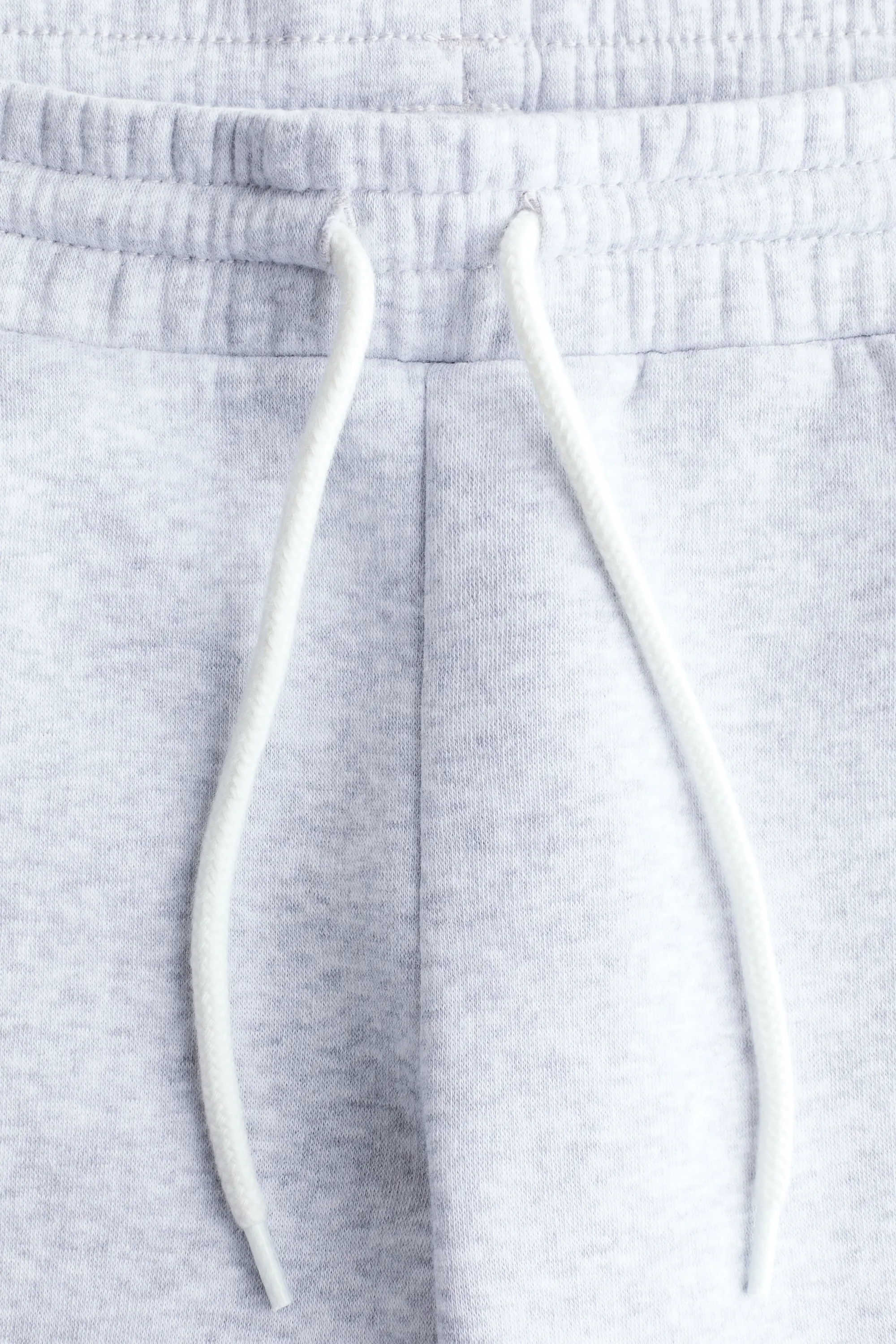 Pantalon jogger à l'intérieur brossé - Gris clair chiné