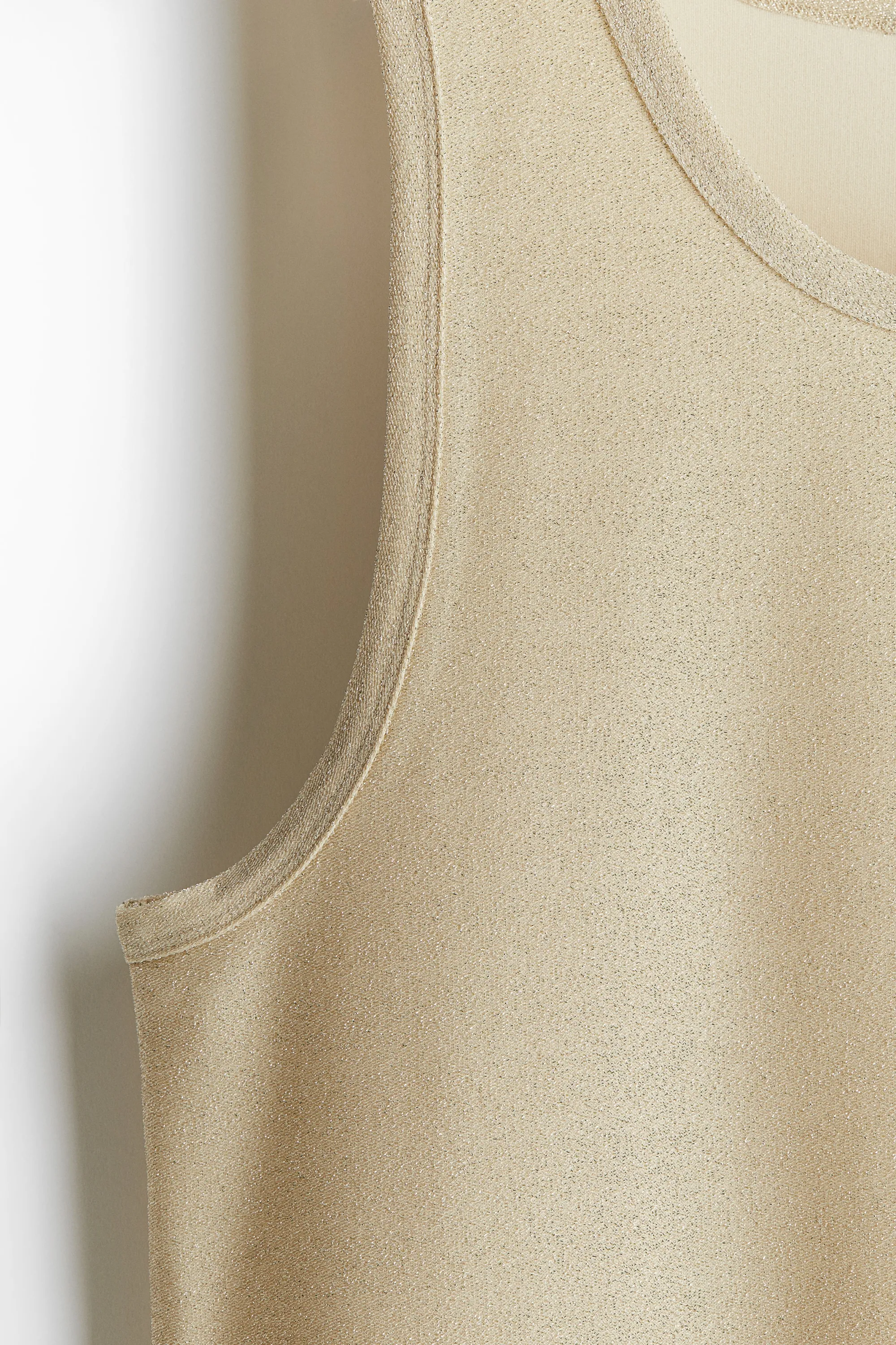 Débardeur métallisé Regular Fit - Beige