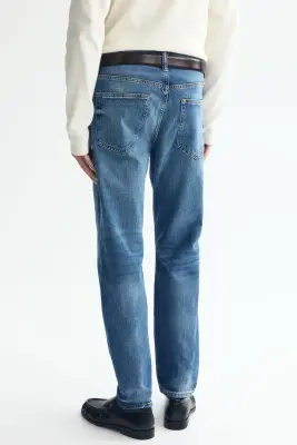 Tapered Jeans - Bleu denim — photo 3