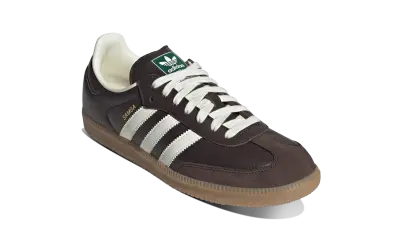 Adidas Samba OG Dark Brown Off White Gum — photo 2