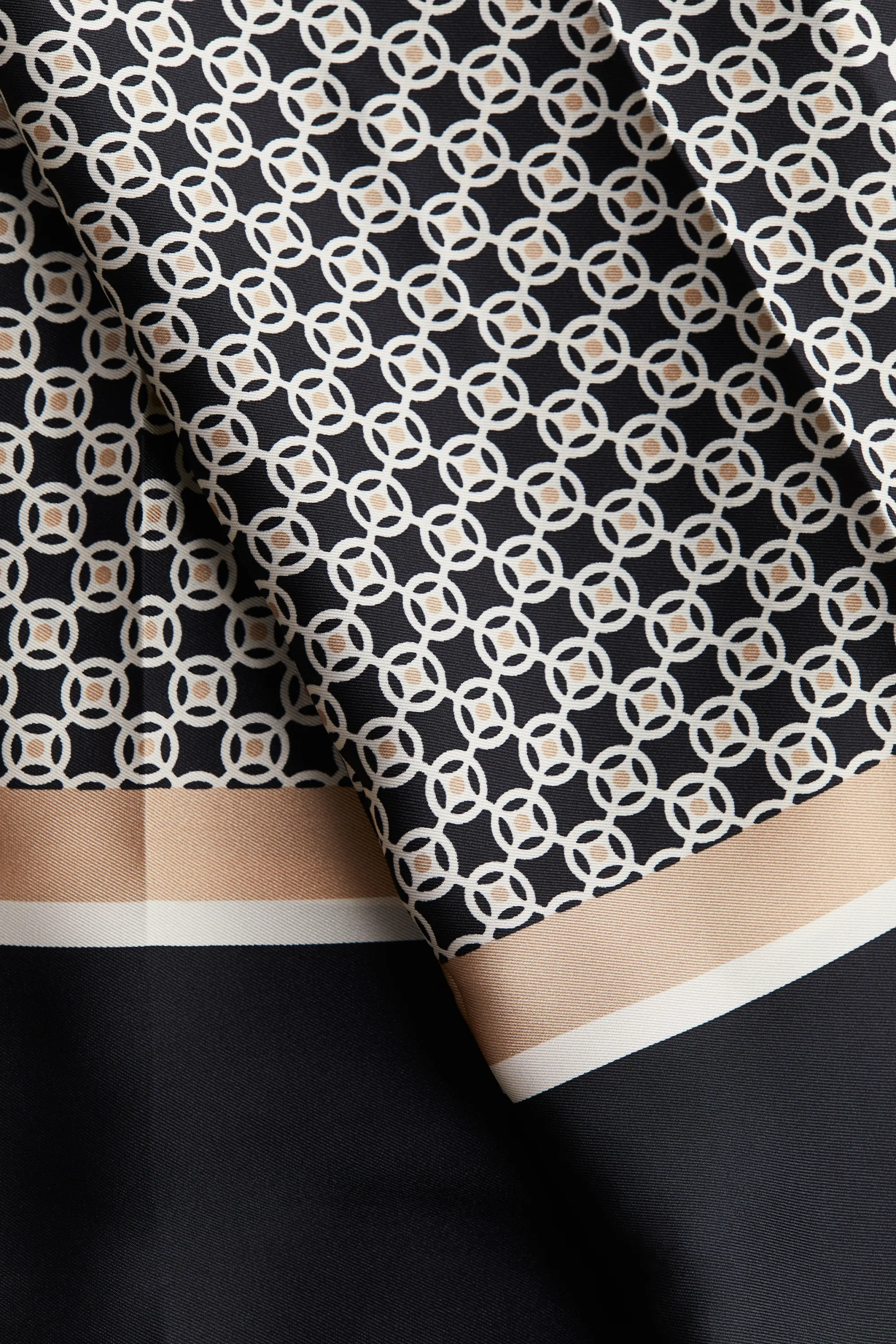 Pantalon à taille élastique - Noir/motif