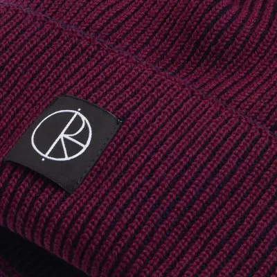 Bonnet Polar merinos lines – wine / navy — photo 3
