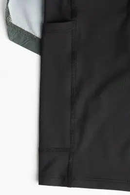 Short de sport DryMove™ superposé - Vert foncé/motif — photo 2