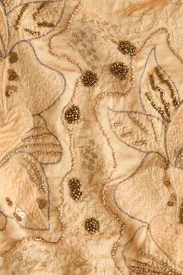 Blouse jacquard brodée - Jaune — photo 4