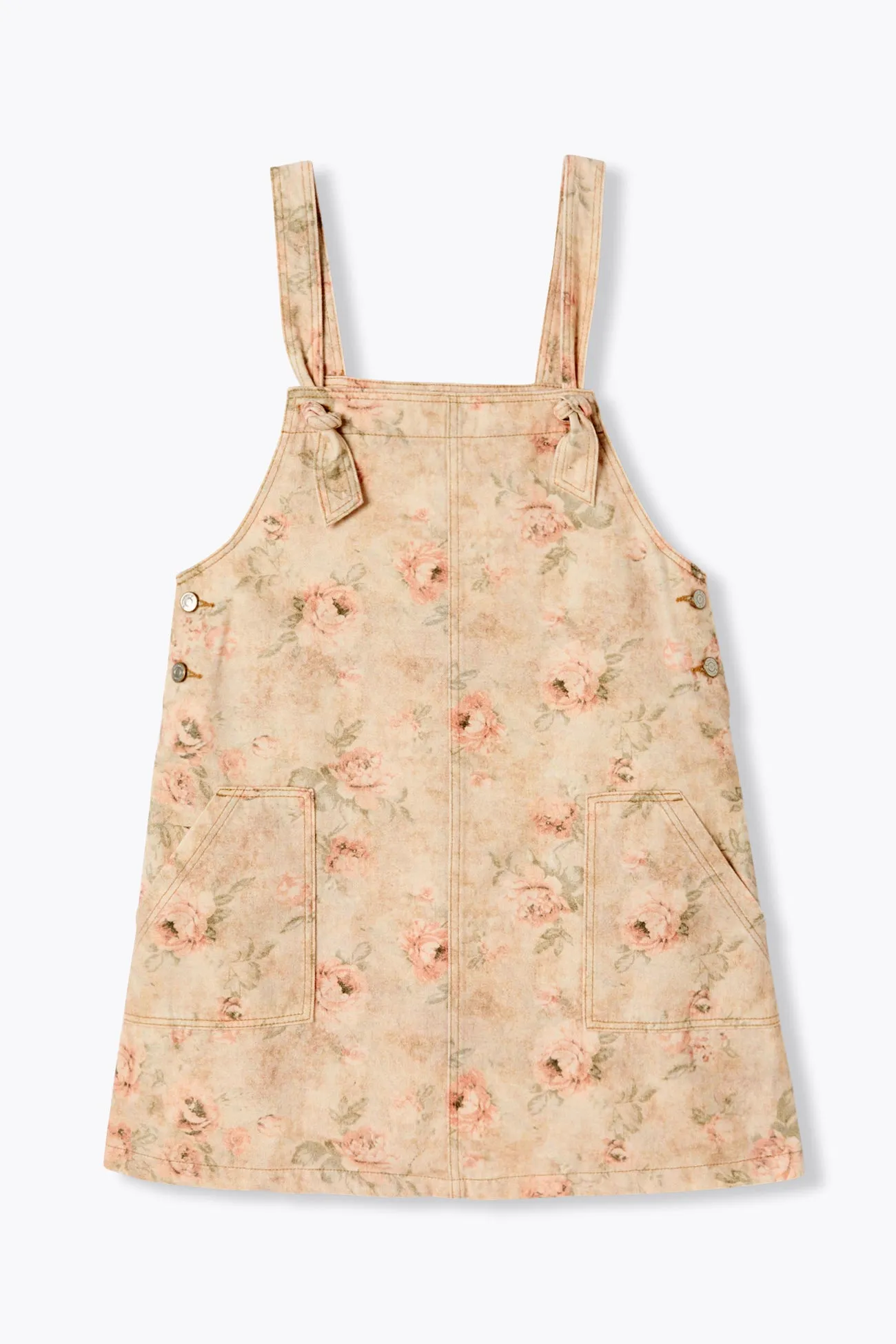 Robe salopette fleurie Femme