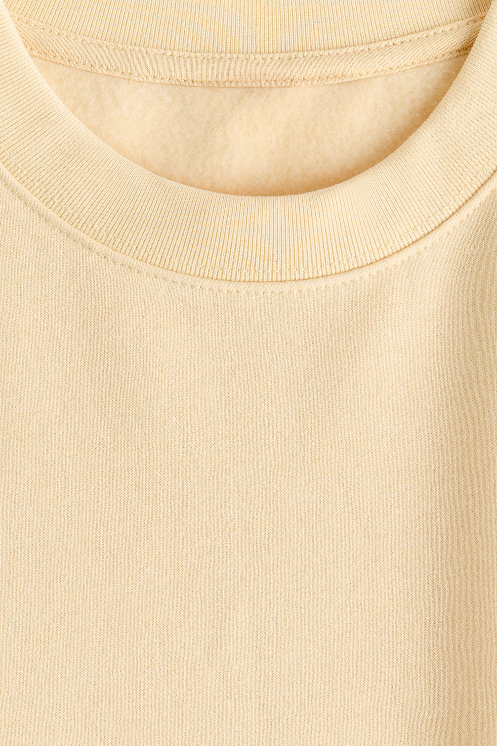 Sweat oversize - Jaune clair