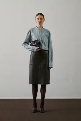 JUPE GWEN BRUN GRIS