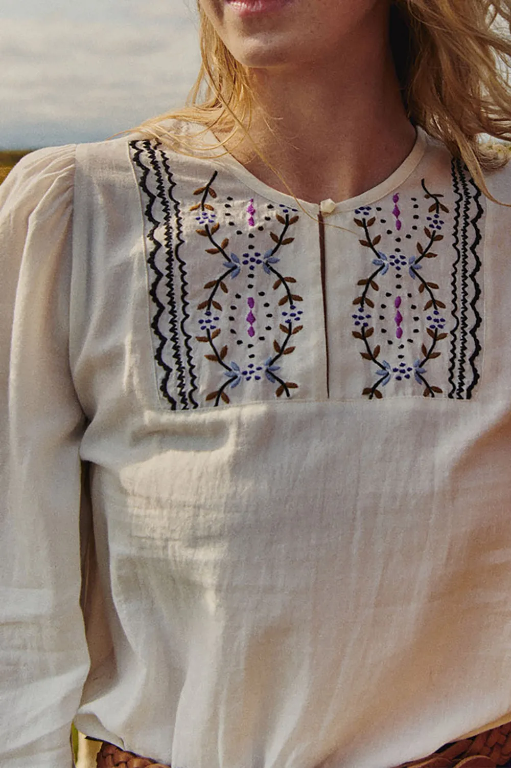 blouse tonille ecru
