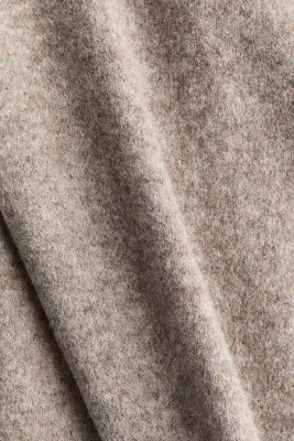 Pantalon large en maille - Taupe chiné — photo 4