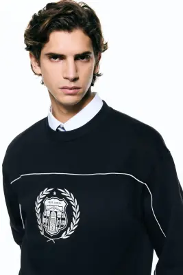 Sweat Loose Fit - Bleu foncé — photo 1