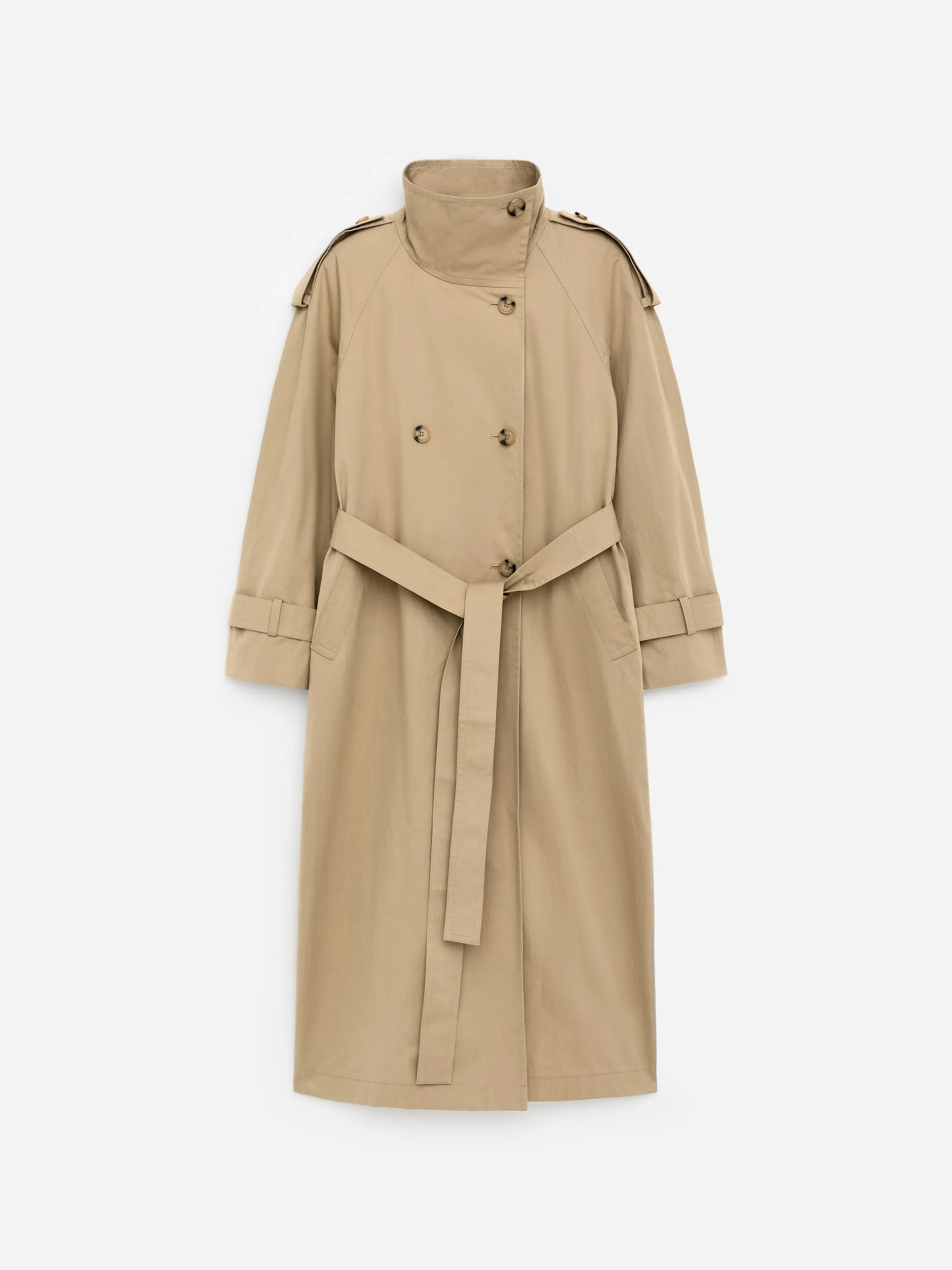 Trench-coat avec écharpe - Beige