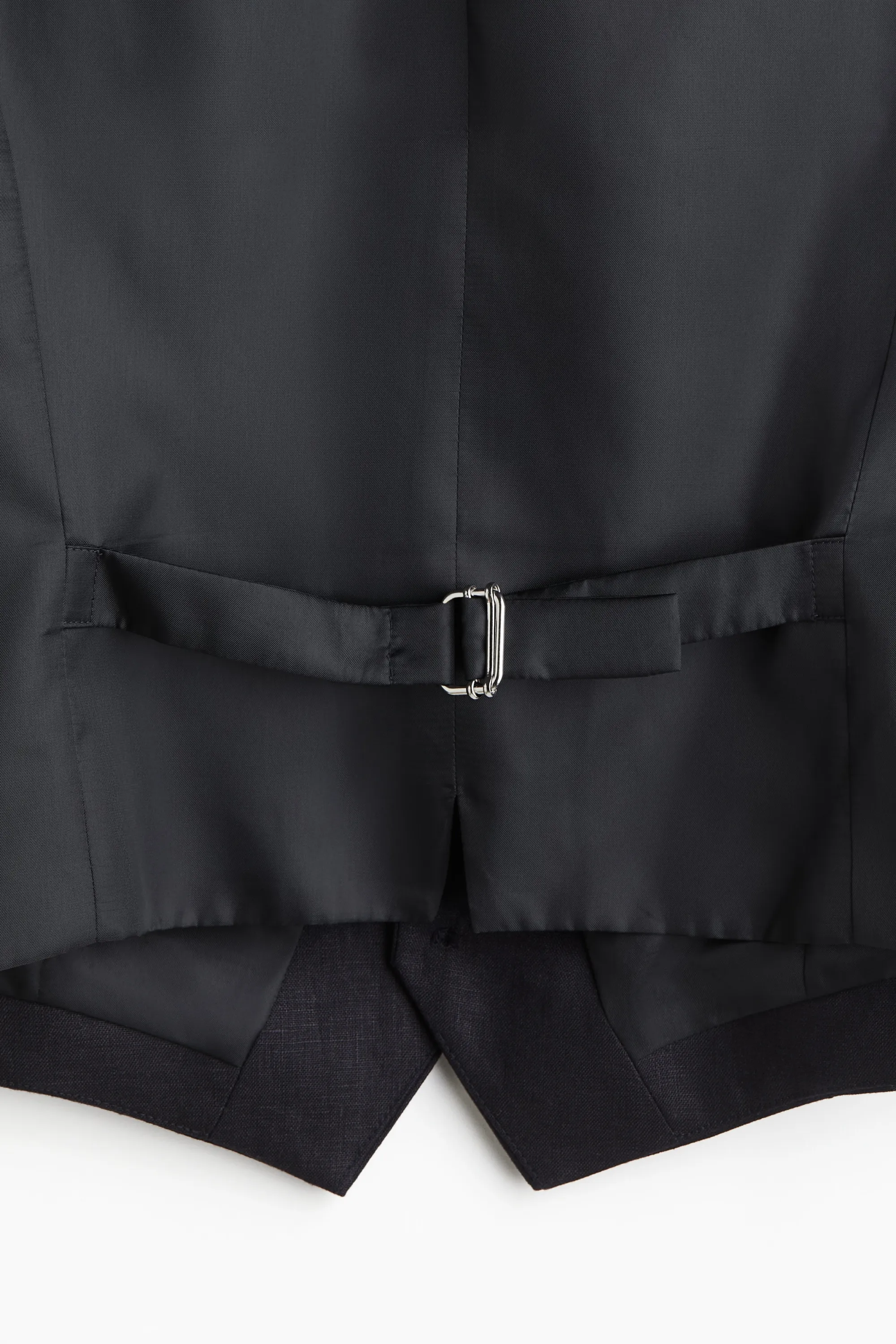 Gilet de costume Slim Fit en lin - Bleu marine