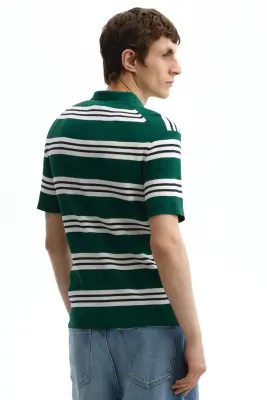 Regular Fit Polo shirt - Vert/rayé — photo 3