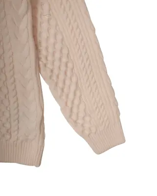 Zip Wool Sweater Ancient White — photo 3