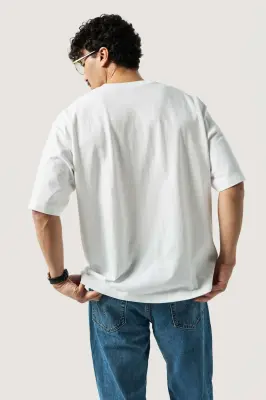 Le t-shirt oversize - Blanc — photo 2