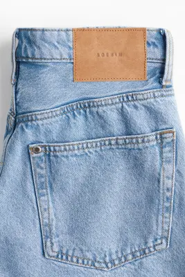 Short High en denim - Bleu denim clair — photo 1