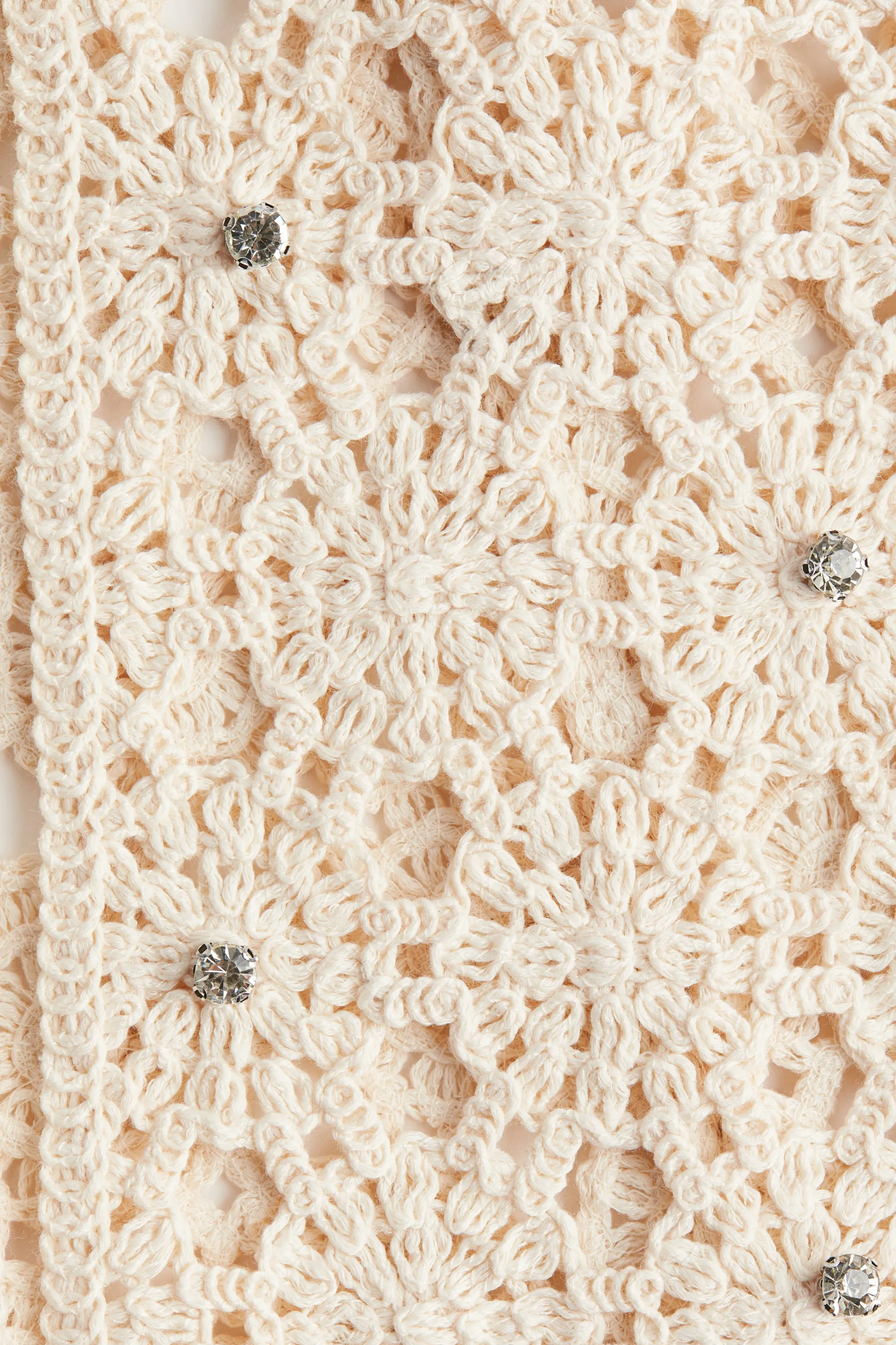 Gilet façon crochet - Beige clair