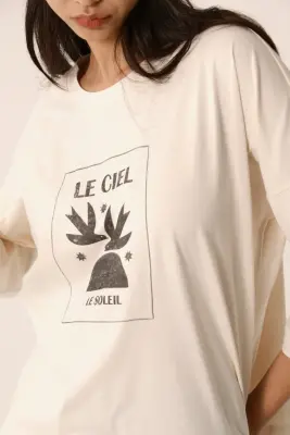 Tee-shirt Janou Creme — photo 3