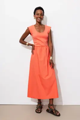 Robe-débardeur unie Femme — photo 2