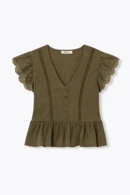 T-shirt crépon Femme — photo 1