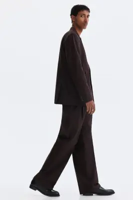 Veste Relaxed Fit à fermeture croisée - Marron — photo 2
