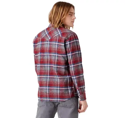 WRANGLER CHEMISE CARREAUX Rouge — photo 4