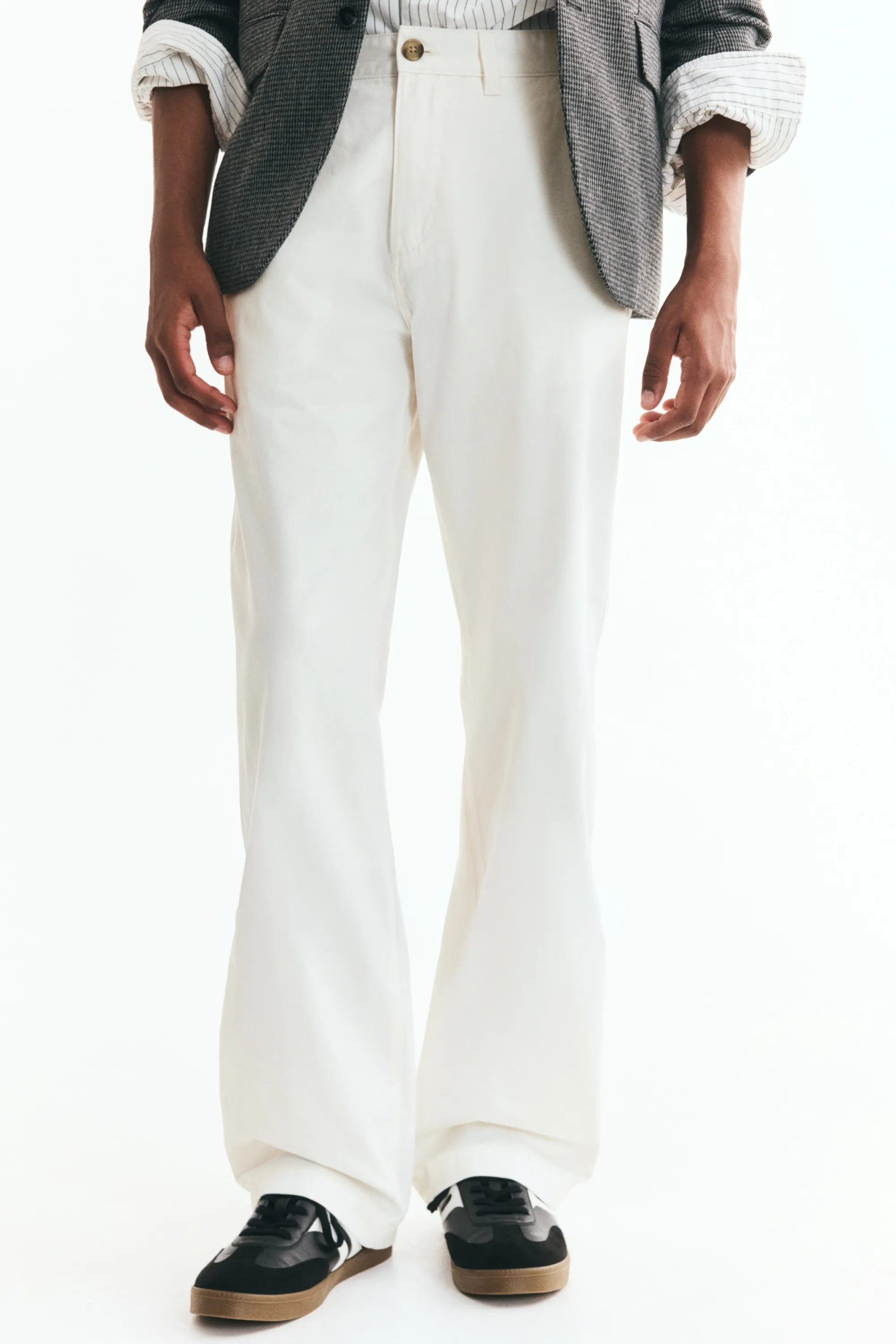 Chino Relaxed Fit en coton - Ivoire