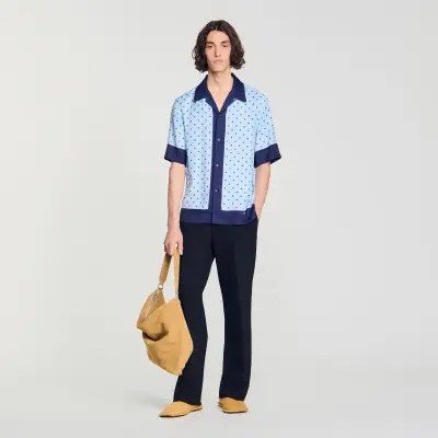 Chemise motif micro cross