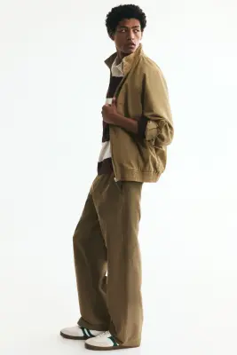 Chino Relaxed Fit en coton - Vert kaki — photo 3