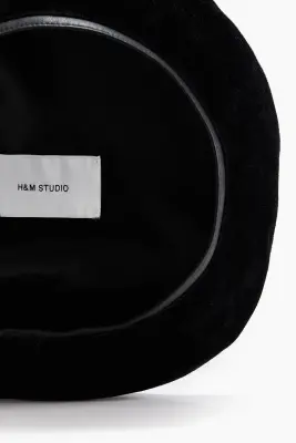 Béret en twill - Noir — photo 2