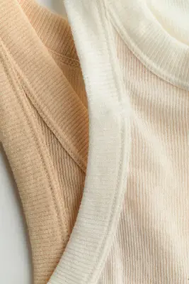 Débardeur superposé - Ivoire/beige clair — photo 4