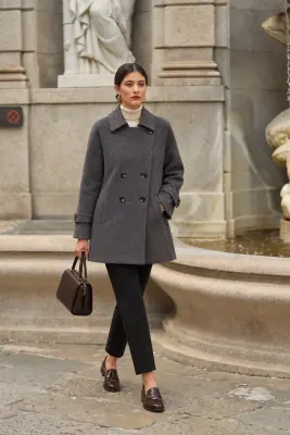 Francine Short Coat - Grey — photo 1